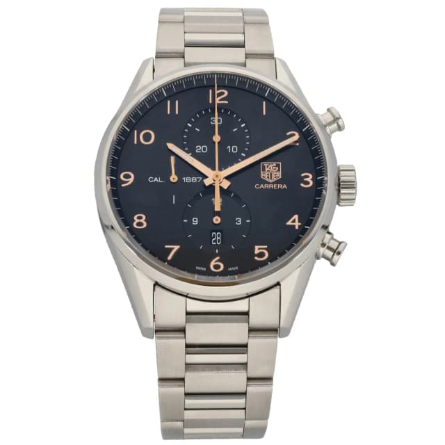 TAG Heuer Carrera CAR2014 43mm Stainless Steel Watch from H&T, photo 1 of 1