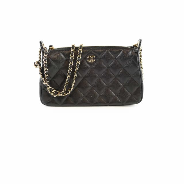 Chanel Zip Clutch on Chain Caviar Black (2025) in Black Caviar leather from The Purse Affair, photo 1 of 1