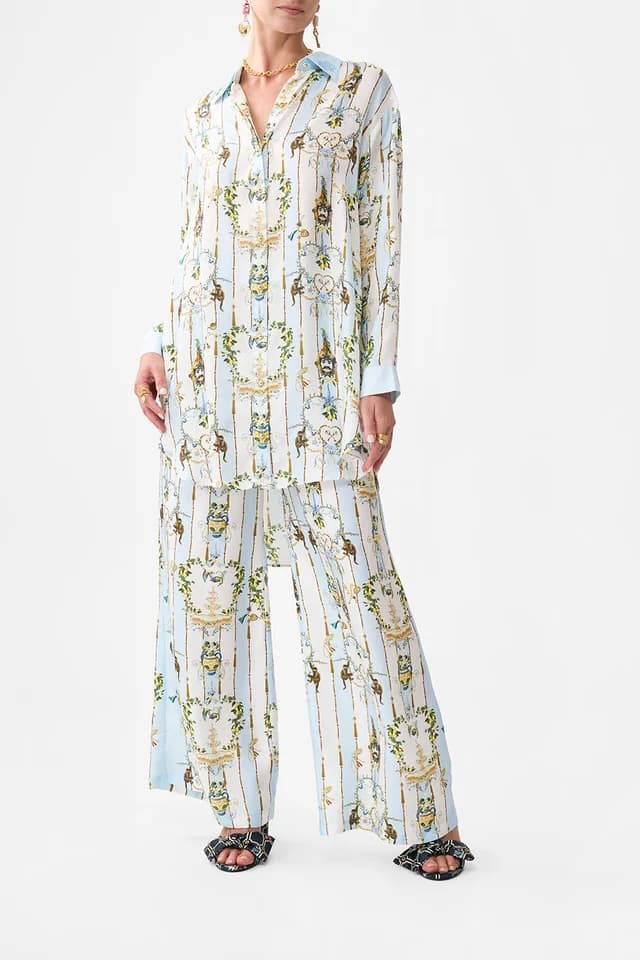 Camilla eBoutique SHIRT TUNIC WITH SIDE BUTTONS VENUS ON A VESPA, image 1 of 1 from CAMILLA