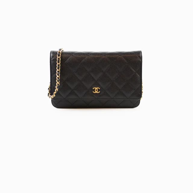 Chanel Wallet on Chain Caviar Black GHW (microchip) in Black Caviar leather from The Purse Affair, photo 1 of 1