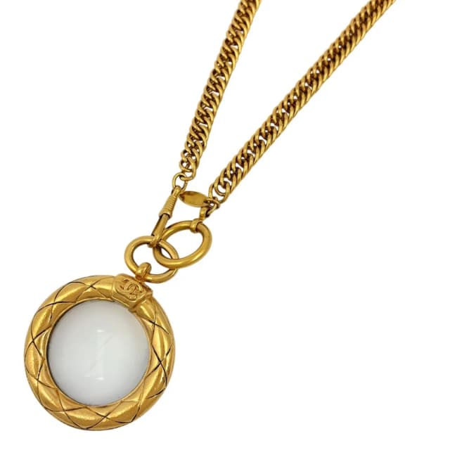 Chanel CC Logo Rupe Necklace Long Gold Plated in Gold from The Reluxe, photo 1 of 1