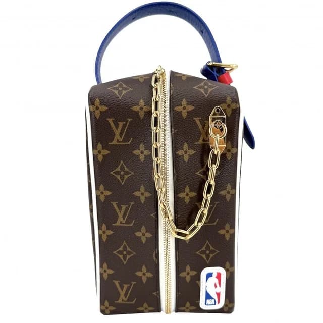 Louis Vuitton Handbag Monogram NBA Crocodile Drop Kit Collaboration Brown Gold in Brown Crocodile from The Reluxe, photo 1 of 1