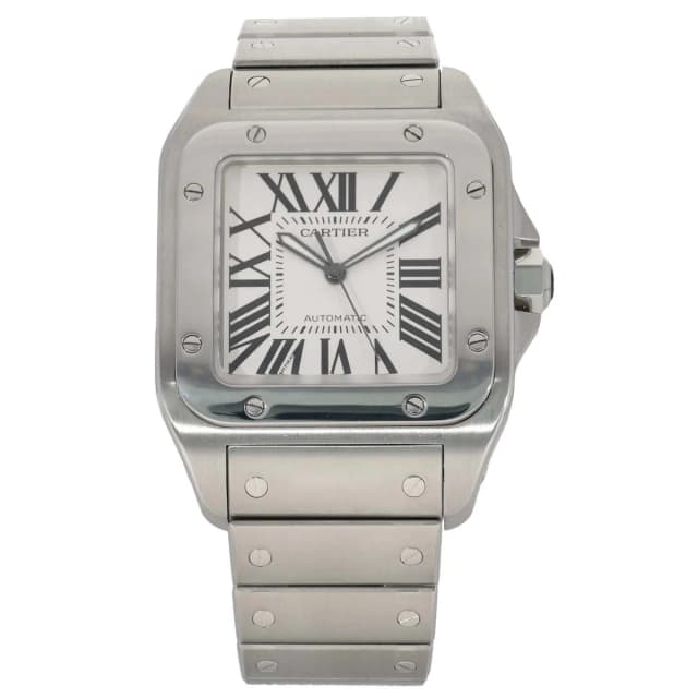 Cartier Santos 100 W200737G 38mm Stainless Steel Watch from H&T, photo 1 of 1