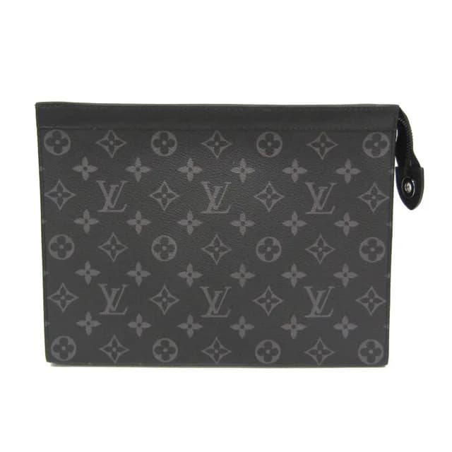 Louis Vuitton Pochette Voyage MM M61692 Men's Clutch Bag Monogram Eclipse in Brown Eclipse Monogram Eclipse from Elady, photo 1 of 1