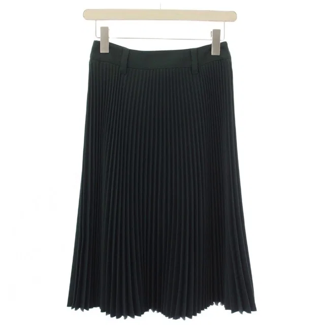 Prada Pleated Skirt Knee-Length Green 36 in Green from The Reluxe, photo 1 of 1