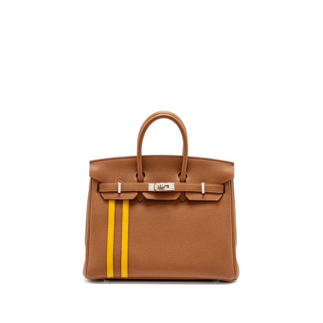 Hermès Birkin 25 Officer Togo/Swift Gold/Ambre SHW Stamp C in Gold Togo leather from EMIER, photo 1 of 1