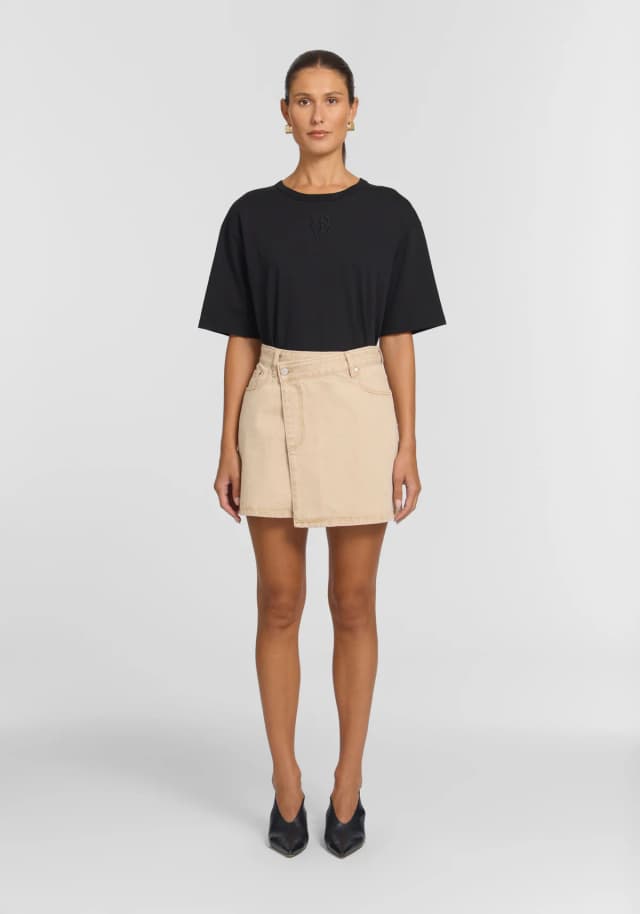 VIKTORIA & WOODS Silverado Skirt in LIMESTONE, image 1 of 1 from Viktoria & Woods