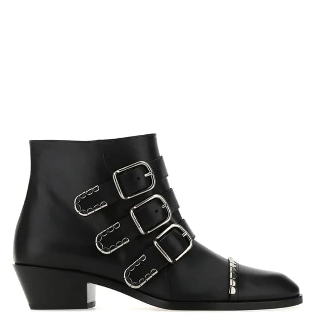Chloé Idol Short Boots, Black/Silver, image 1 of 1 from Cultstatus