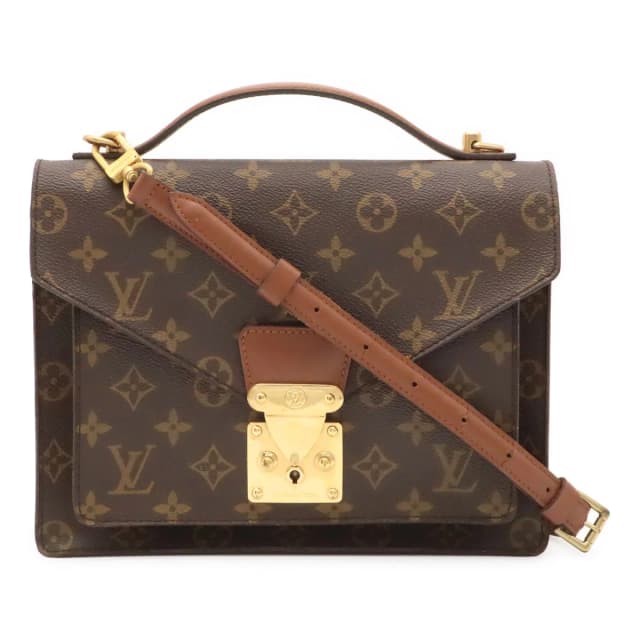 Louis Vuitton Monogram Monceau 26 Clutch 2-Way in Coated canvas from The Reluxe, photo 1 of 1