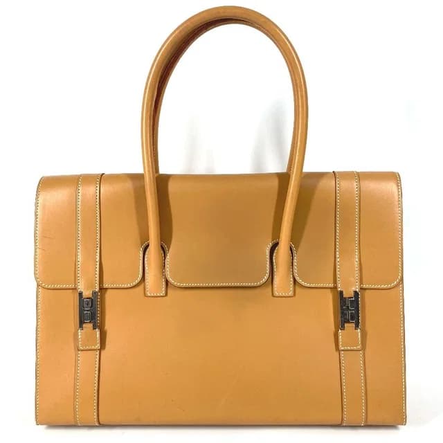 Hermès Handbag Drag 37 Box Calf Natural Beige in Beige Box leather from The Reluxe, photo 1 of 1
