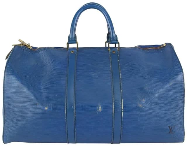 Louis Vuitton Blue Epi Leather Toledo Keepall 45 Boston Duffle Bag in Blue Leather from Bagriculture, photo 1 of 1