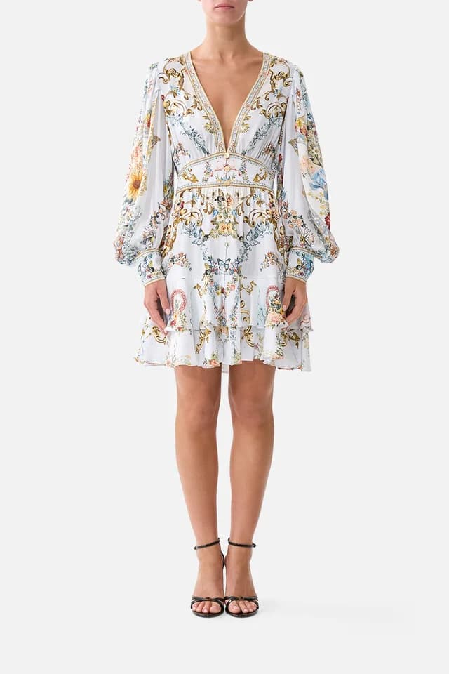Camilla eBoutique BUTTON FRONT FRILL DRESS SEVILLE SWEETHEART, image 1 of 1 from CAMILLA