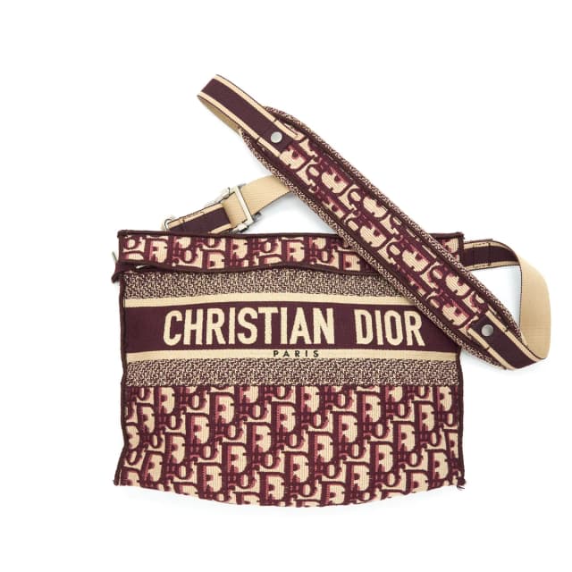 Dior Crossbody Messenger Bag Oblique Canvas Red in Red Canvas from EMIER, photo 1 of 1