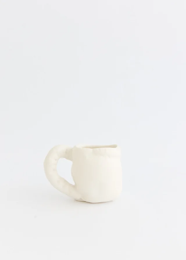 Completedworks Stuffed Ceramic Mug in Matte White, image 1 of 1 from Incu