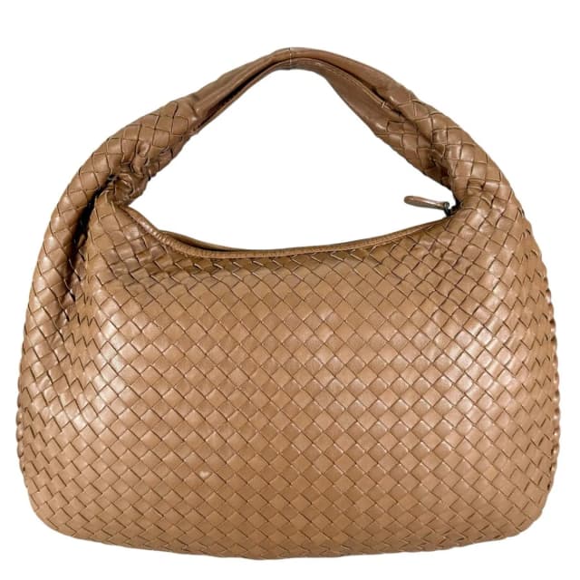Bottega Veneta Hobo Intrecciato Handbag Lambskin Brown in Brown Lambskin from The Reluxe, photo 1 of 1