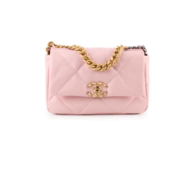 Chanel 19 Small Light Pink Lambskin (microchip) in Pink Lambskin from The Purse Affair, photo 1 of 1