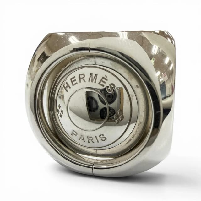 Hermès Vintage Extra Wide Series Ring Silver 49.50.51 in Silver from The Reluxe, photo 1 of 1