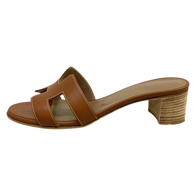 Hermès Mules Oasis Dark Brown Leather in Brown Leather from The Reluxe, photo 1 of 1