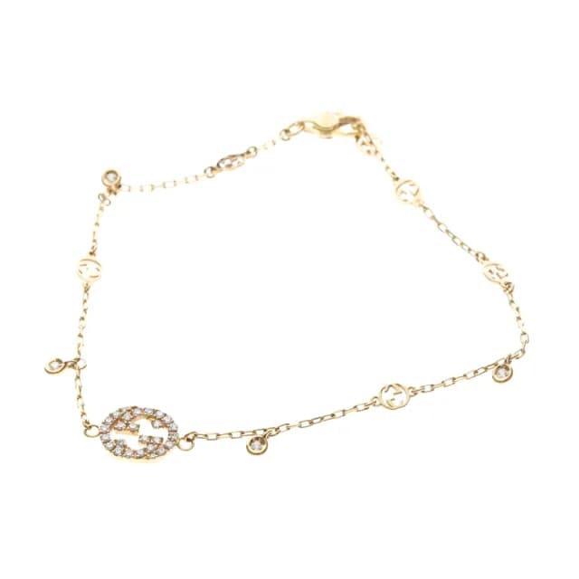 Gucci Interlocking Bracelet Yellow Gold (18K) No Stone Charm Bracelet Gold in Gold Yellow gold (18K) from Elady, photo 1 of 1