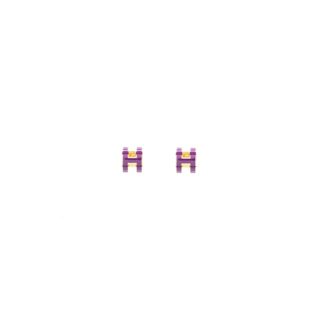 Hermès Mini Pop H Earrings Anemone GHW from EMIER, photo 1 of 1