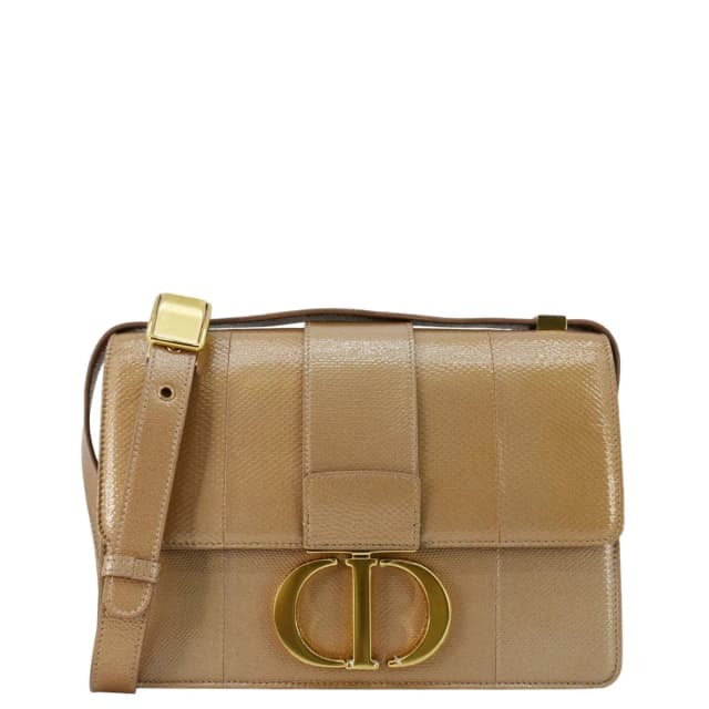 Dior 30 Montaigne Flap Leather Crossbody Bag Brown in Brown Leather from Dallas Designer Handbags, photo 1 of 1
