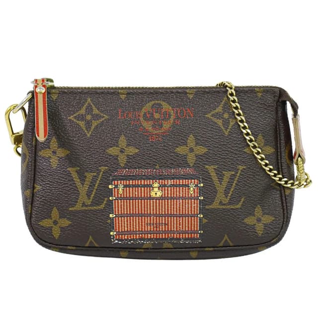 Louis Vuitton Mini Pochette Accessoires Trunk & Lock Monogram Pouch Handbag in Coated canvas from The Reluxe, photo 1 of 1