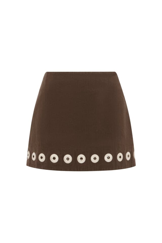 2601 - SUMMER 26 TOBE DENIM SKIRT, image 1 of 1 from Alemais