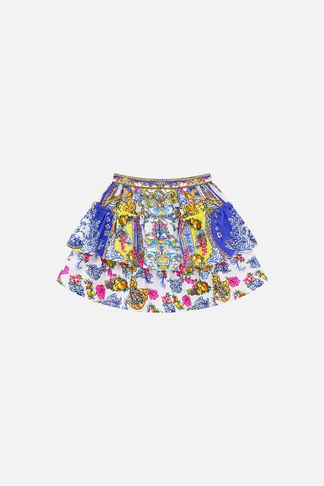 Camilla eBoutique KIDS LAYERED MINI SKIRT WITH GATHERED FRILL ESPAÑA NIRVANA, image 1 of 1 from CAMILLA