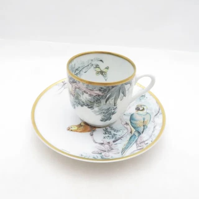Hermès Equateur Sketch Coffee Cup & Saucer from The Reluxe, photo 1 of 1