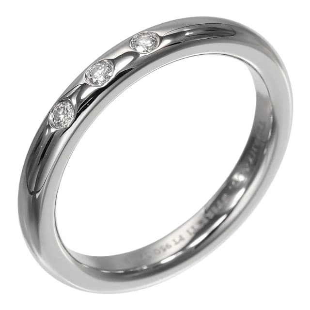 Tiffany & Co. Stacking Band Platinum Diamond Ring from The Reluxe, photo 1 of 1