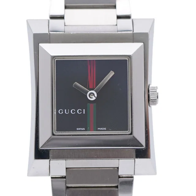 Gucci Square Watch Stainless Steel Black Dial in Black from The Reluxe, photo 1 of 1