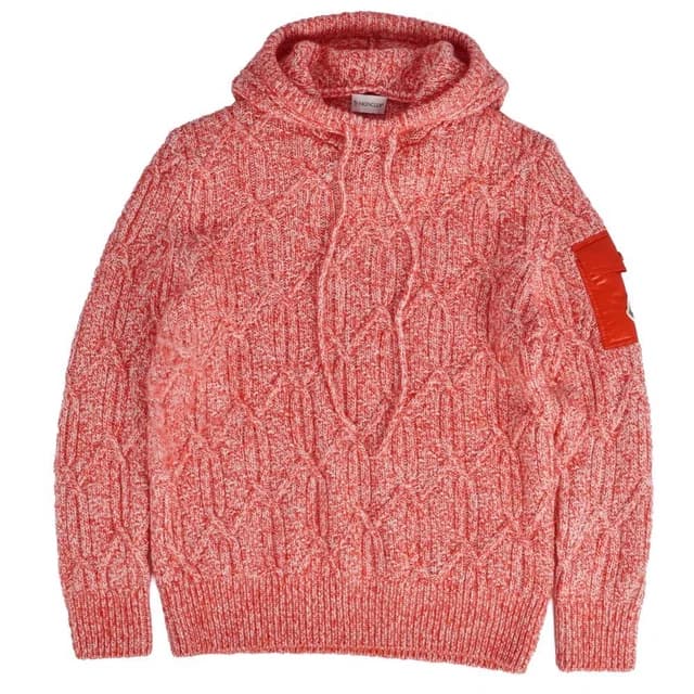 Moncler Hoodie Knit Long in Nylon from The Reluxe, photo 1 of 1