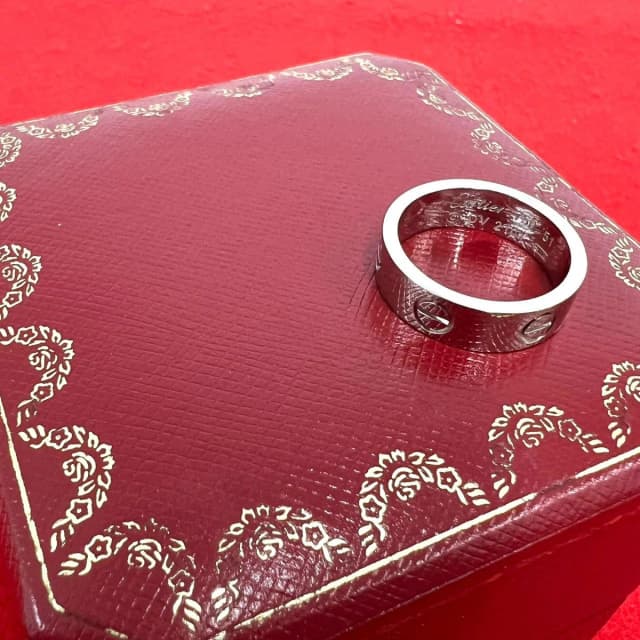 Cartier Love Ring 18k White Gold 750 51 Silver in White from The Reluxe, photo 1 of 1