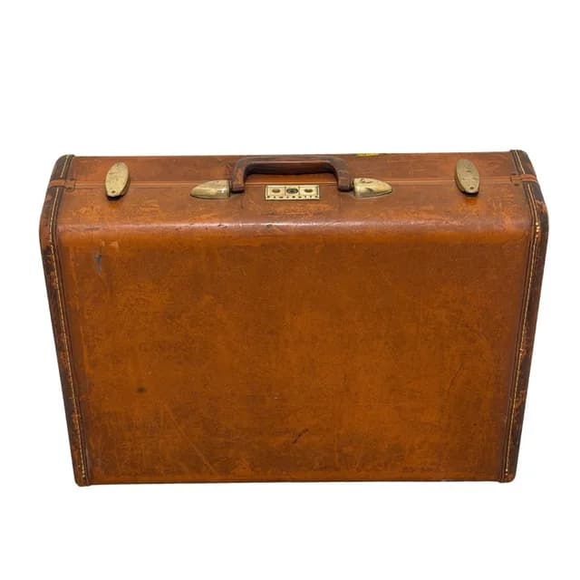 Samsonite Vintage Streamlite Suitcase Shwayder Bros Hard Shell Brown 21" No Key in neutral|red|brown from Poshmark, photo 1 of 1