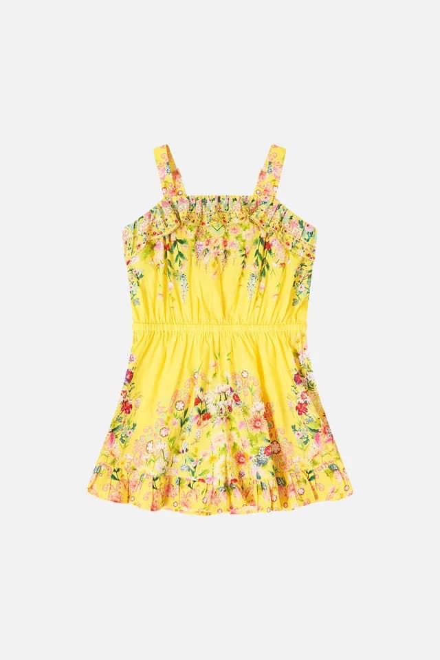 Camilla eBoutique KIDS WIDE STRAP PLAYSUIT WITH FRILL EDGES LADY LIMONADA, image 1 of 1 from CAMILLA