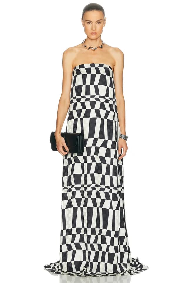 Dries Van Noten Doja Dress in Black, image 1 of 1 from FWRD