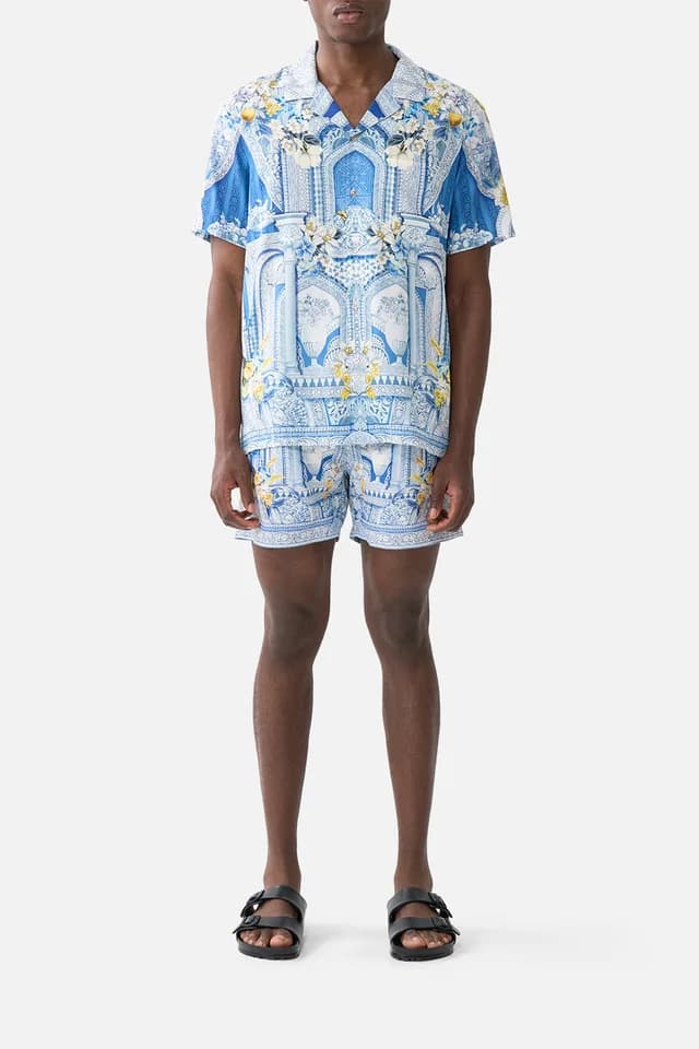 Camilla eBoutique SHORT SLEEVE CAMP COLLARED SHIRT DE NADA GRANADA, image 1 of 1 from CAMILLA