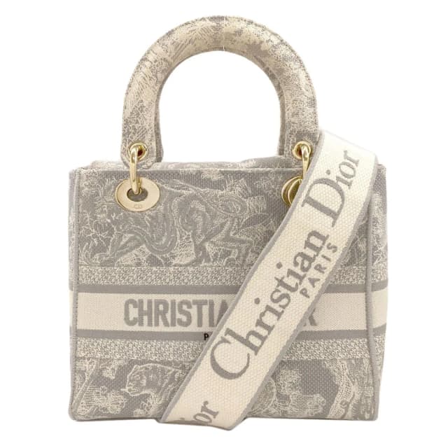 Lady Dior D-Lite 2-Way Handbag Canvas in Canvas from The Reluxe, photo 1 of 1