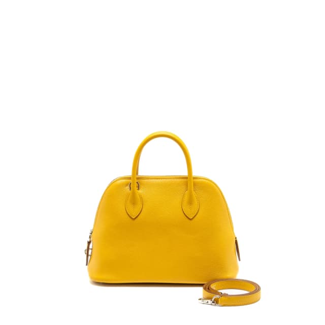 Hermès Bolide 1923 25 Evercolor Jaune Amber / Rose Ete SHW Stamp U in Pink Leather from EMIER, photo 1 of 1