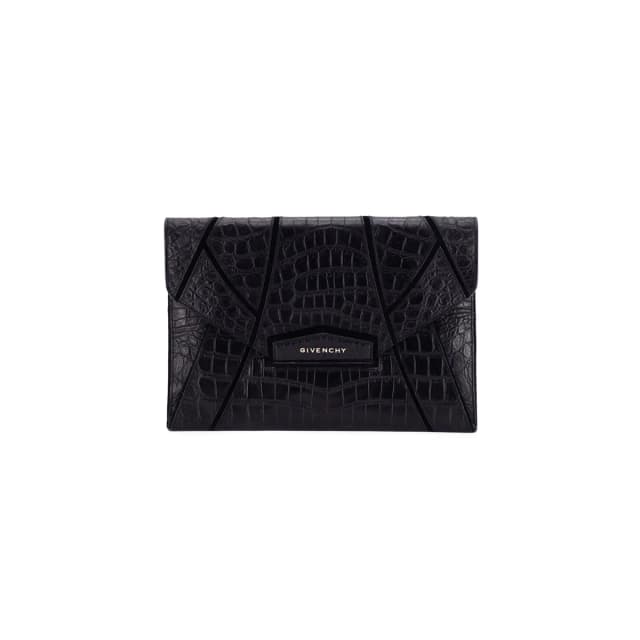 Givenchy Clutch Croc Embossed Black in Black Crocodile from The Purse Affair, photo 1 of 1
