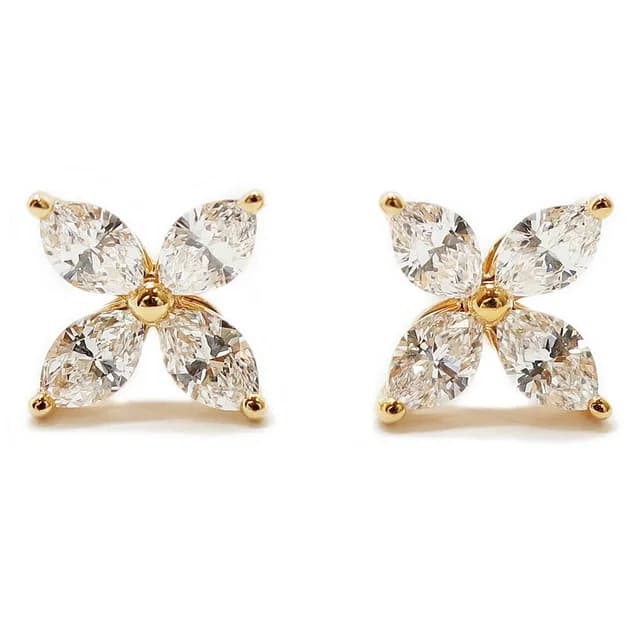 Tiffany & Co. Ten Victoria Earrings Diamond Pink Gold 18K Small in Pink from The Reluxe, photo 1 of 1