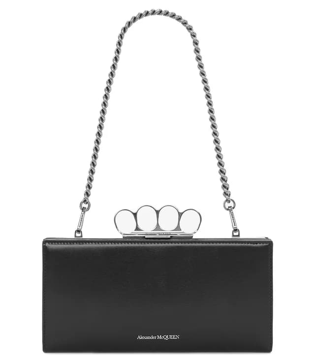 Alexander McQueen Four Ring Case Chain, Black, image 1 of 1 from Cultstatus