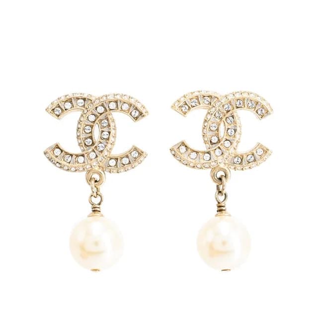 Chanel Earrings Gold in Gold from The Reluxe, photo 1 of 1