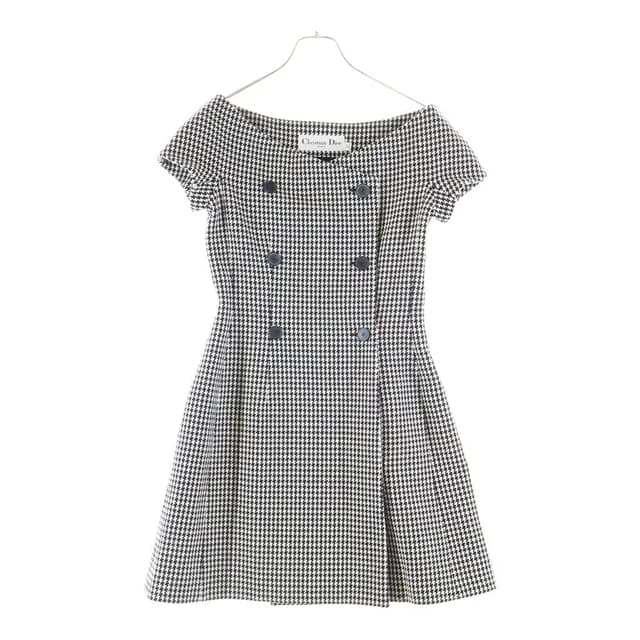 Dior Houndstooth Dress White Black in Black from The Reluxe, photo 1 of 1