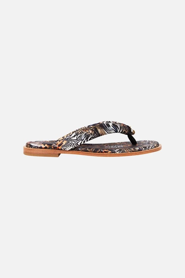 Camilla eBoutique LINA PADDED THONGS FELINE FOLKLORE, image 1 of 1 from CAMILLA