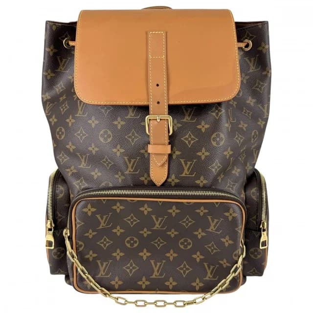 Louis Vuitton Backpack Trio Monogram Canvas Brown Gold in Brown Coated canvas from The Reluxe, photo 1 of 1