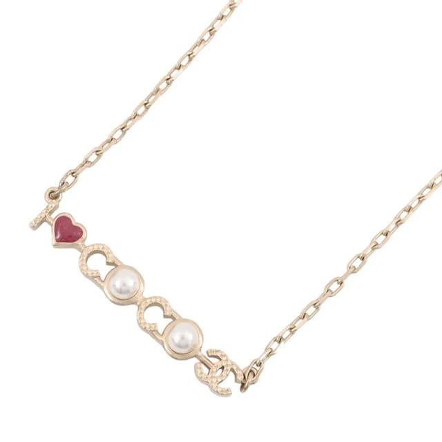 Chanel Necklace I Love CC Logo Faux Pearl from The Reluxe, photo 1 of 1