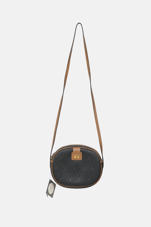 Dior Honeycomb Round Crossbody Bag in Coated canvas from VSP Consignment, photo 1 of 1