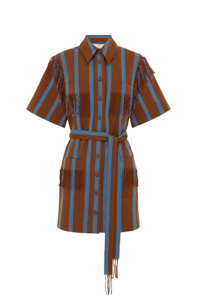 2504 - RESORT 26 NOURA FRINGE MINI DRESS, image 1 of 1 from Alemais