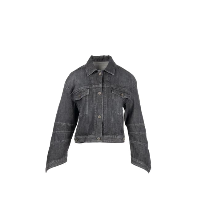 Loewe Size 40 Twisted Denim Jacket Cotton Black in Black Denim from EMIER, photo 1 of 1